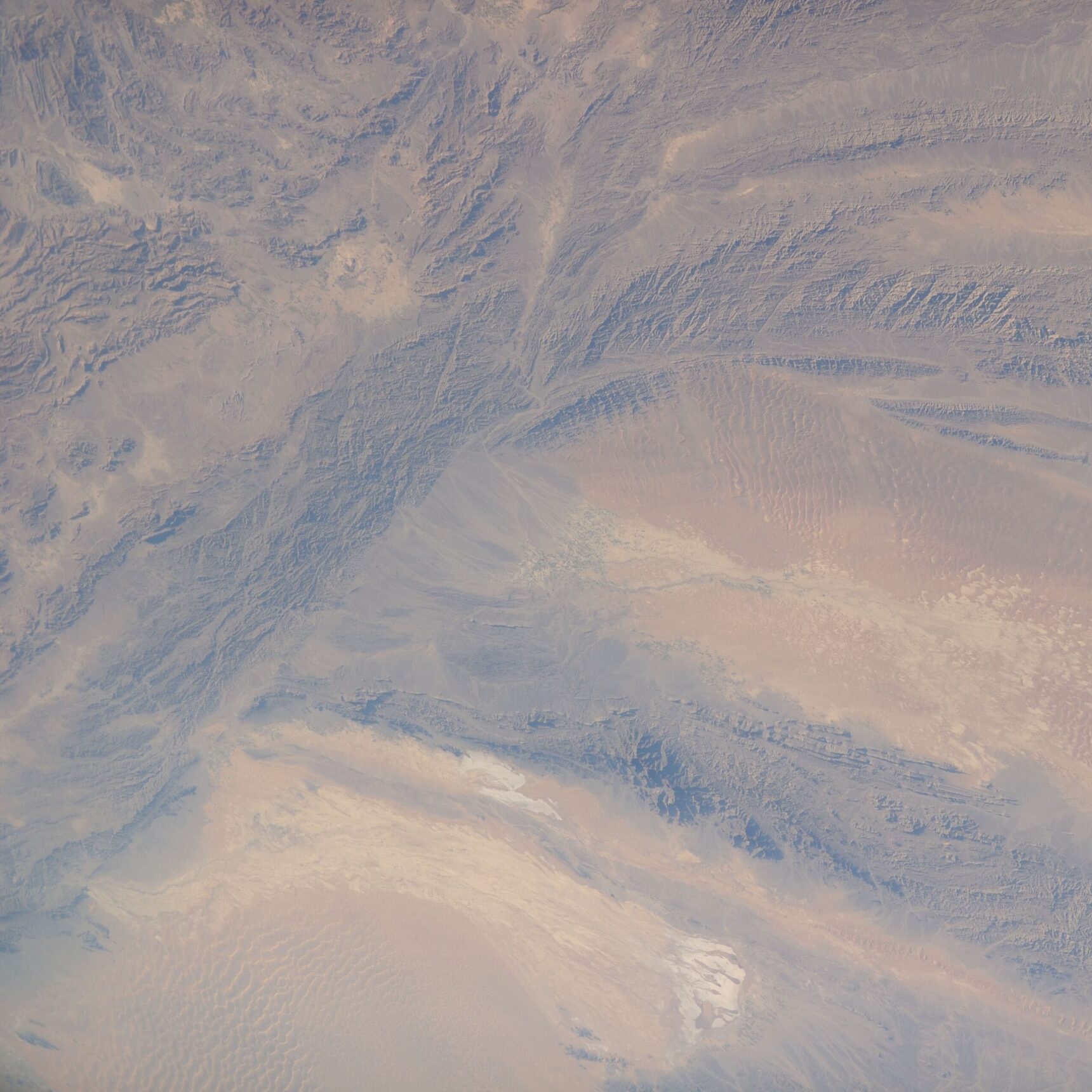 Satellite image of pakistani nuclear test site, Ras Koh Hills